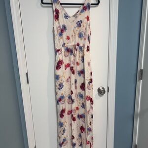Lucky Brand Blue and Yellow Floral Dress